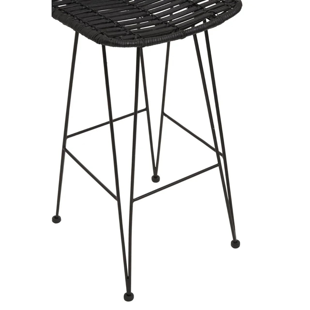 Sleek Rattan Bar Chair