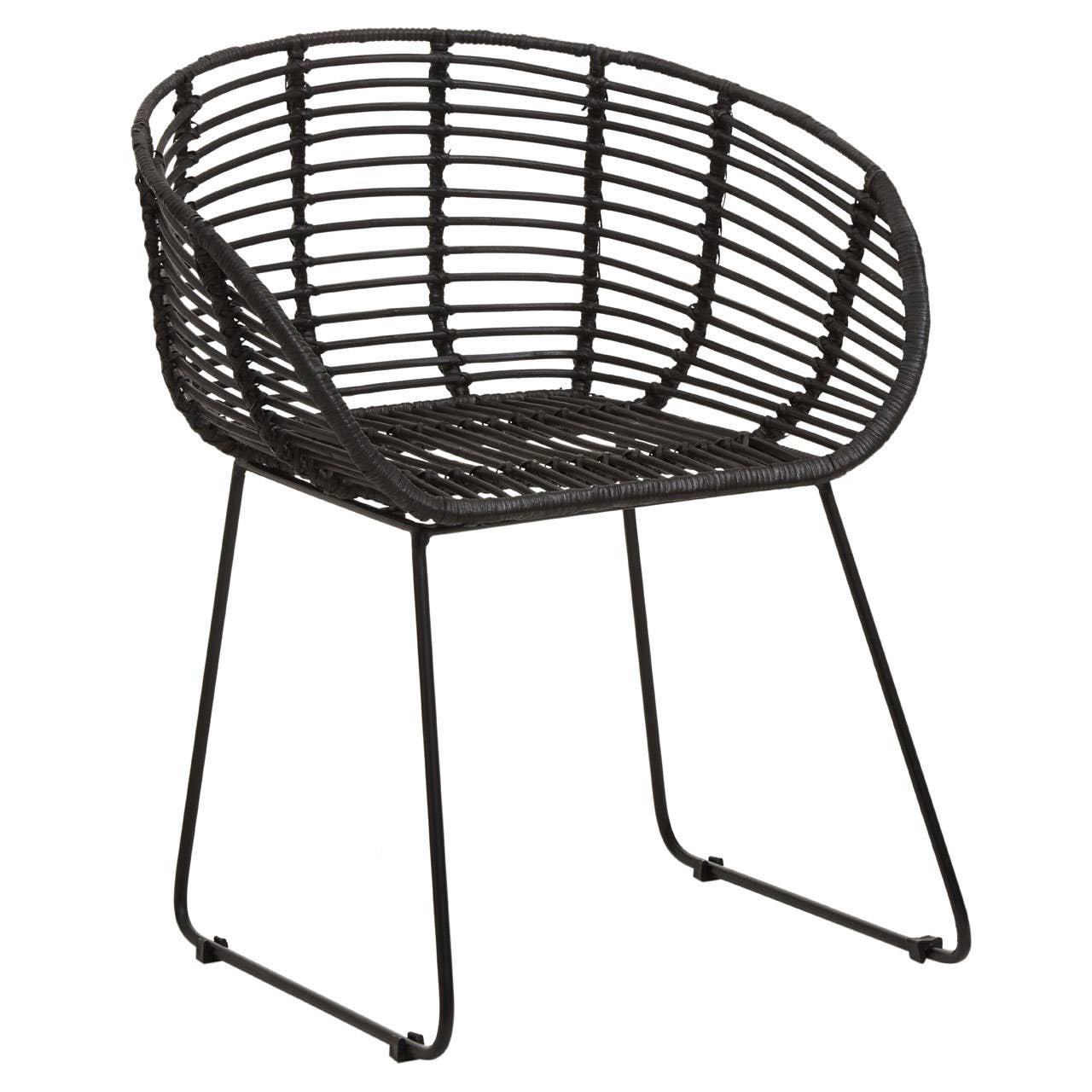 Modern Rattan Armchair