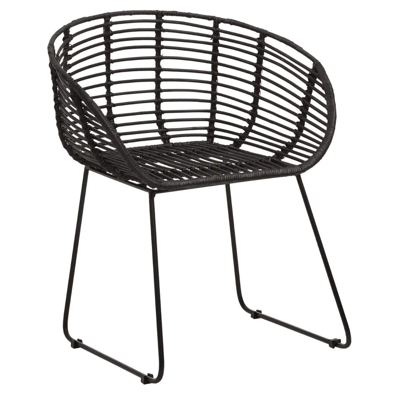 Modern Rattan Armchair