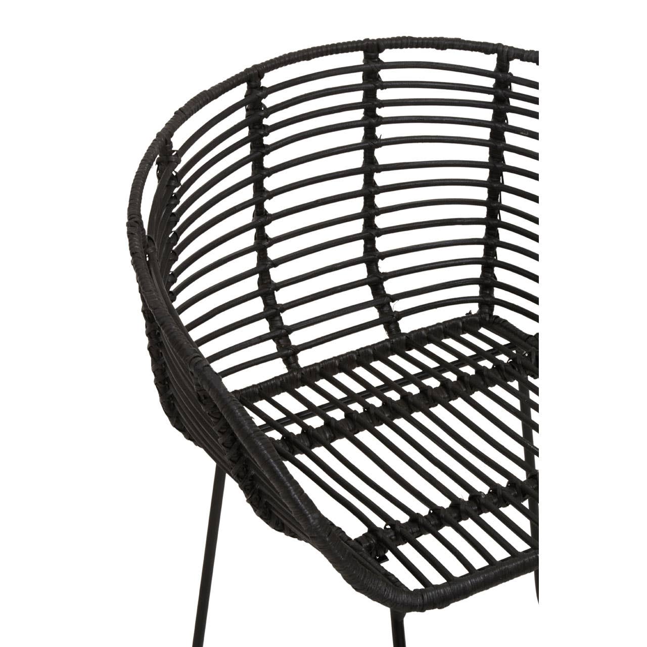 Modern Rattan Armchair