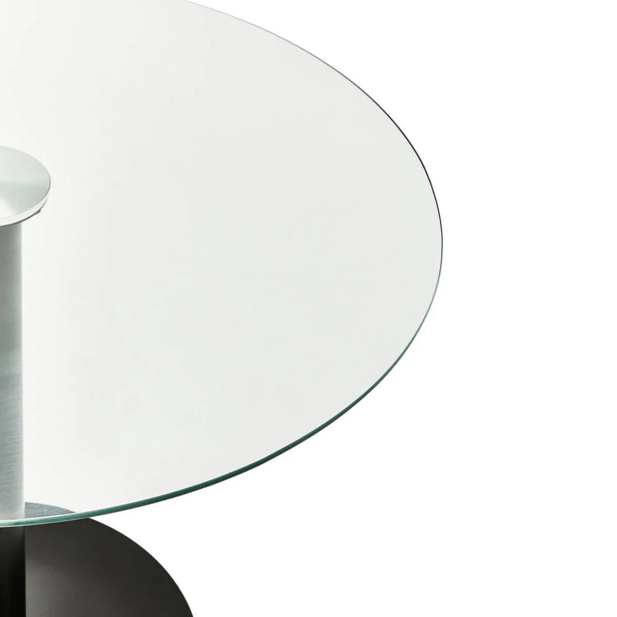 Sleek Black Glass Dining Table