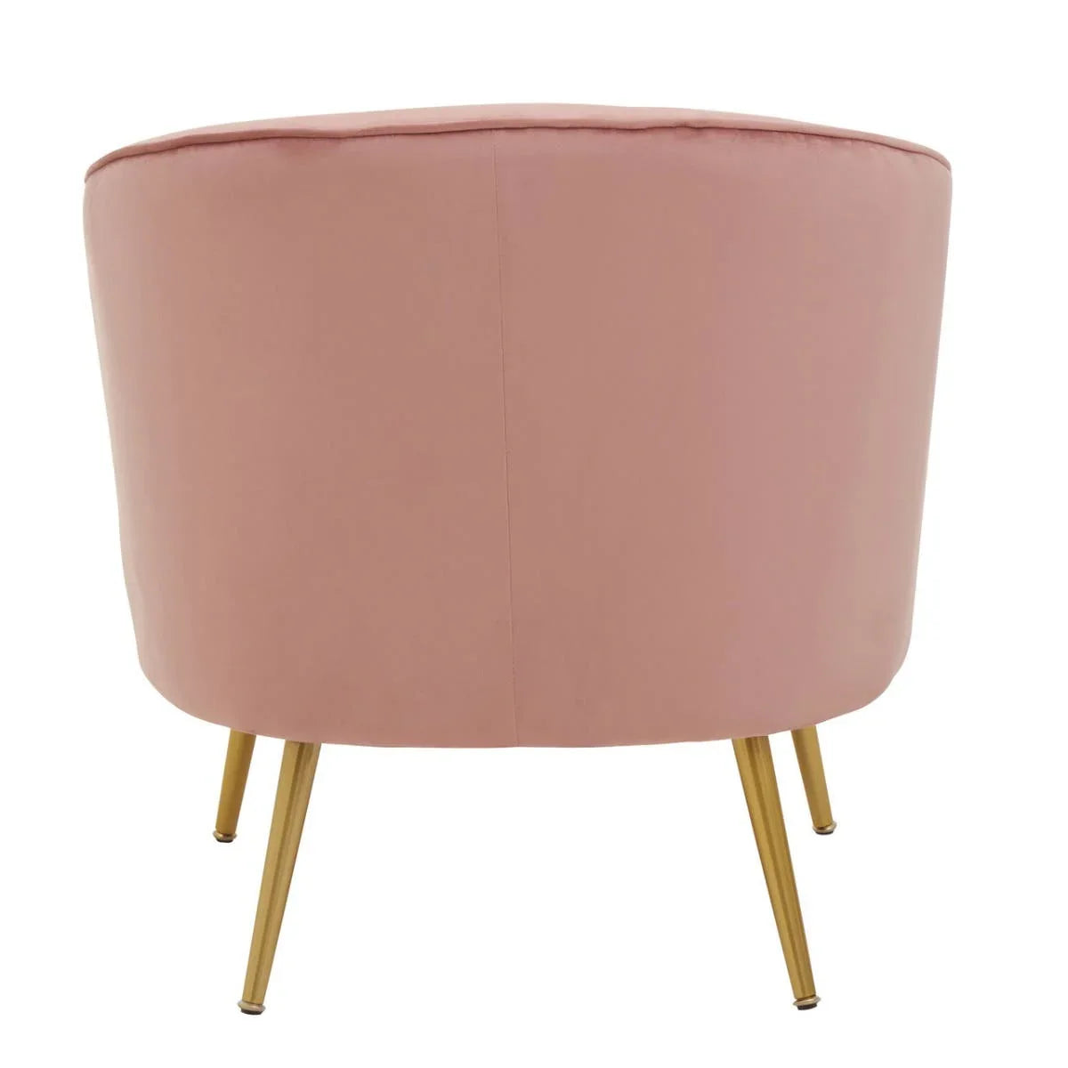 Luxe Pink Velvet Accent Chair