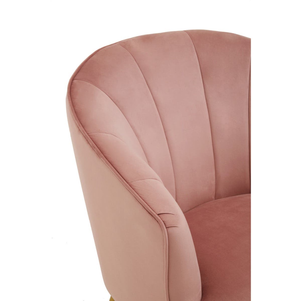 Luxe Pink Velvet Accent Chair