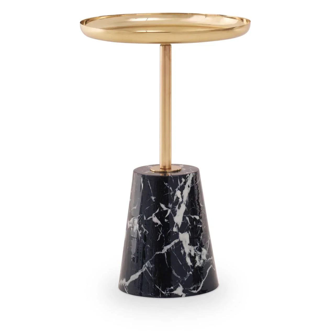 Golden Marble Side Table