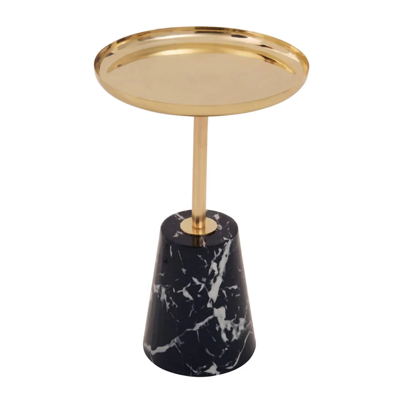Golden Marble Side Table