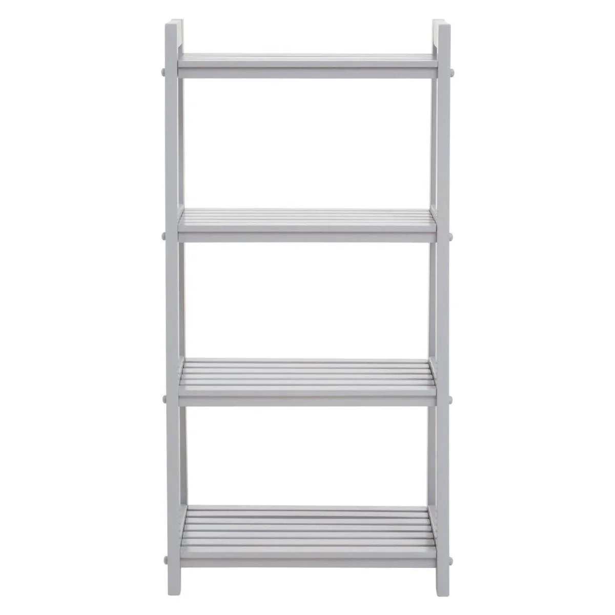 Modern Grey Wood Shelf Unit
