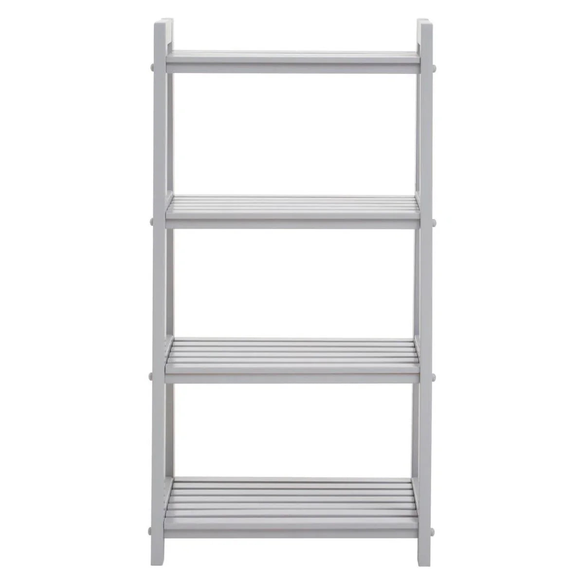 Modern Grey Wood Shelf Unit