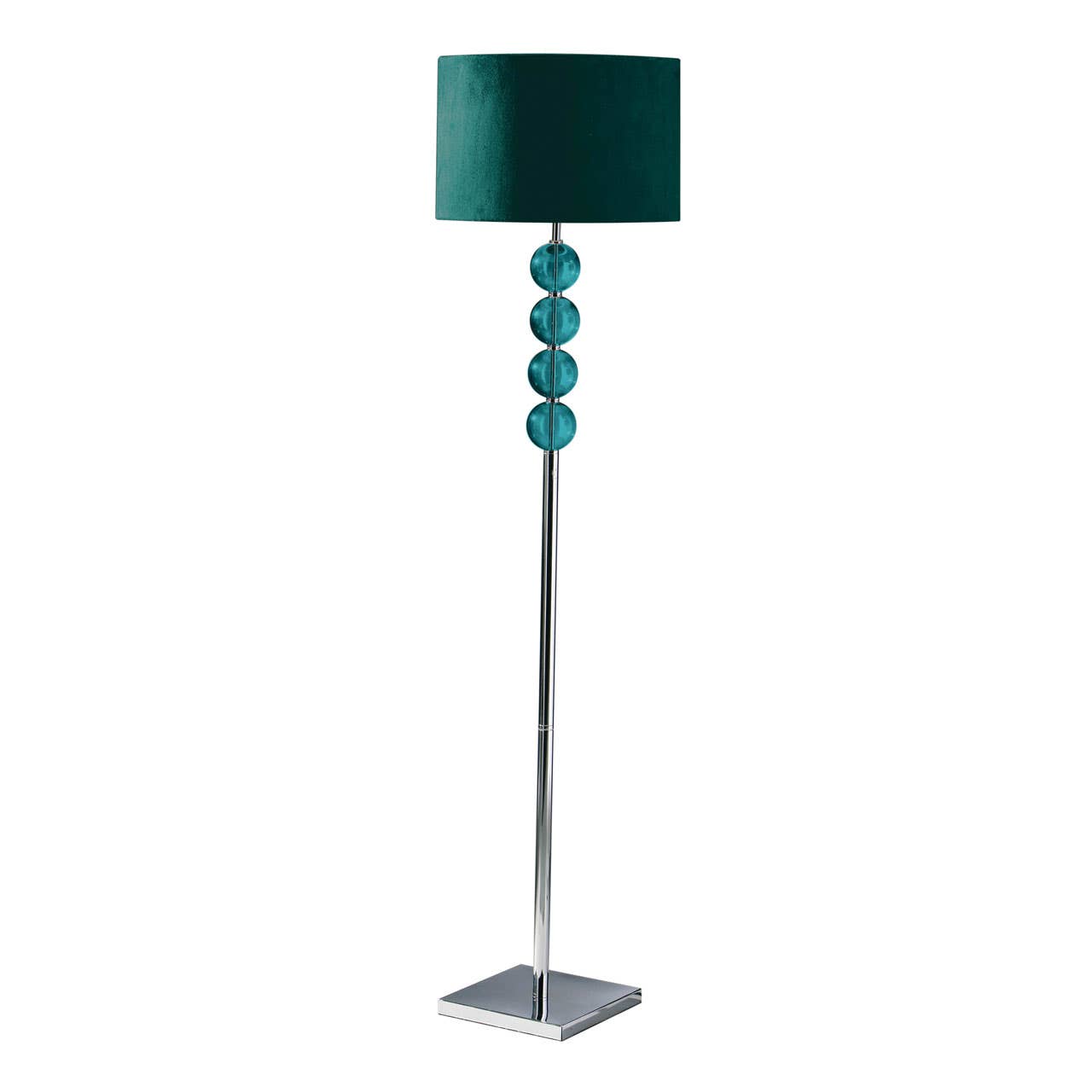 Cozy Teal Floor Lamp