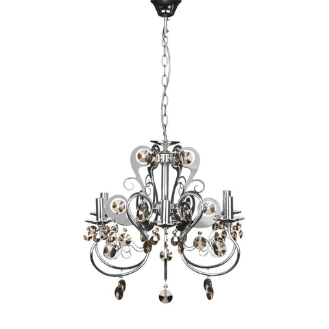 Luxe Crystal Chrome Chandelier