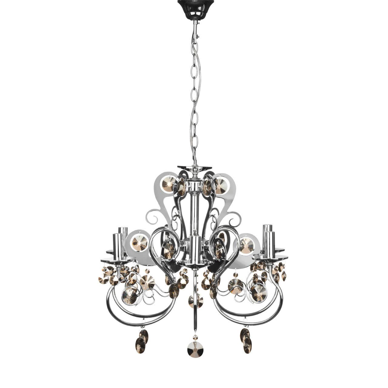 Luxe Crystal Chrome Chandelier