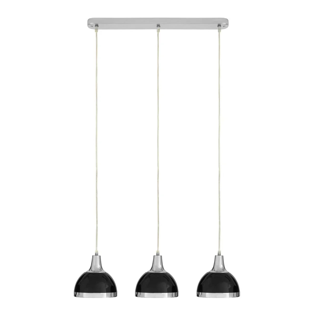 Modern Black Chrome Pendant Light