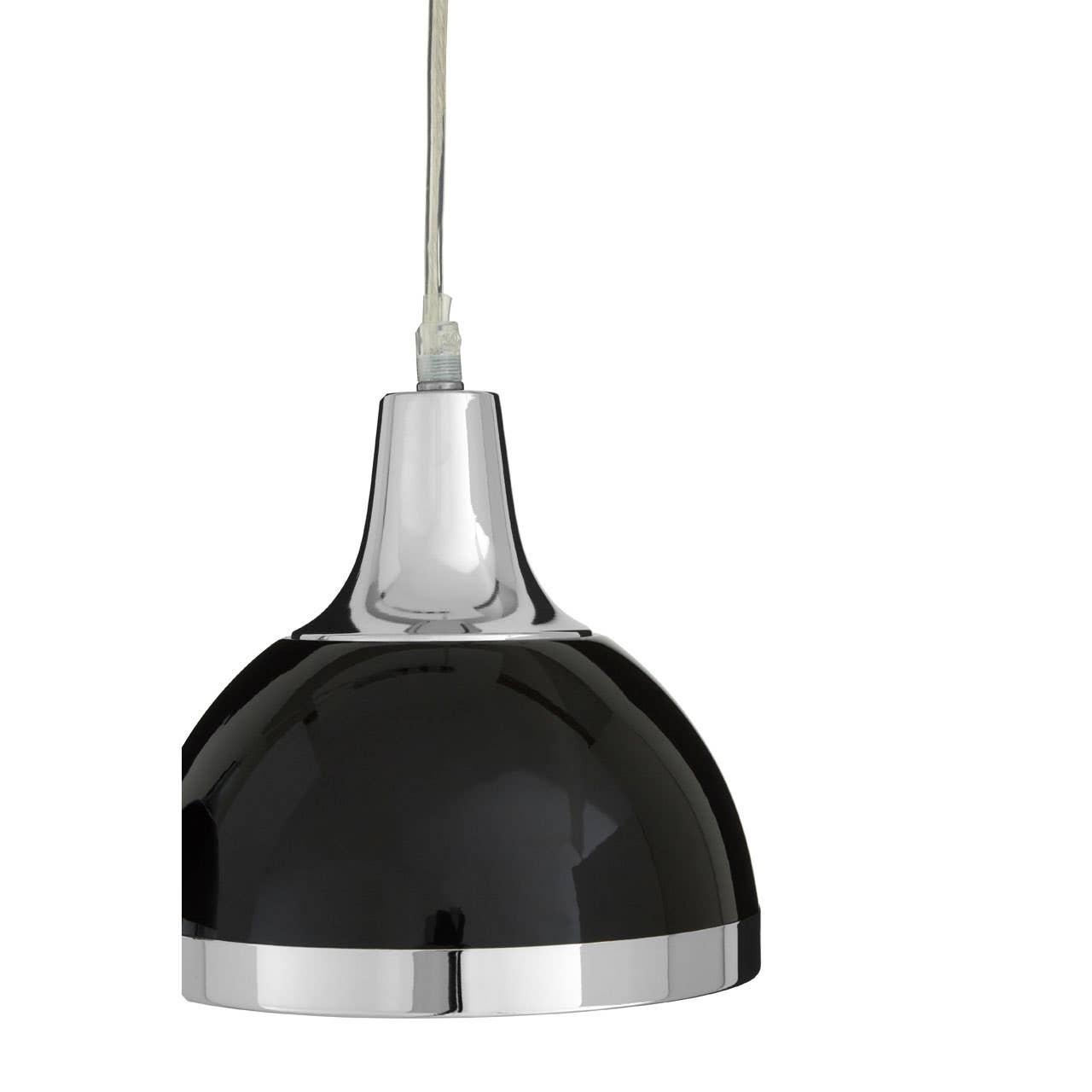 Modern Black Chrome Pendant Light
