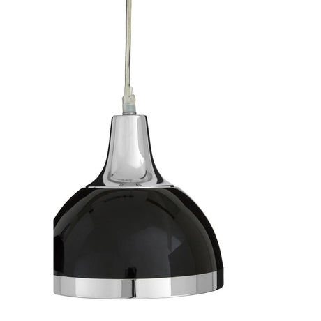 Modern Black Chrome Pendant Light