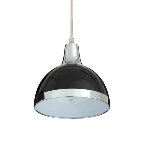 Modern Black Chrome Pendant Light