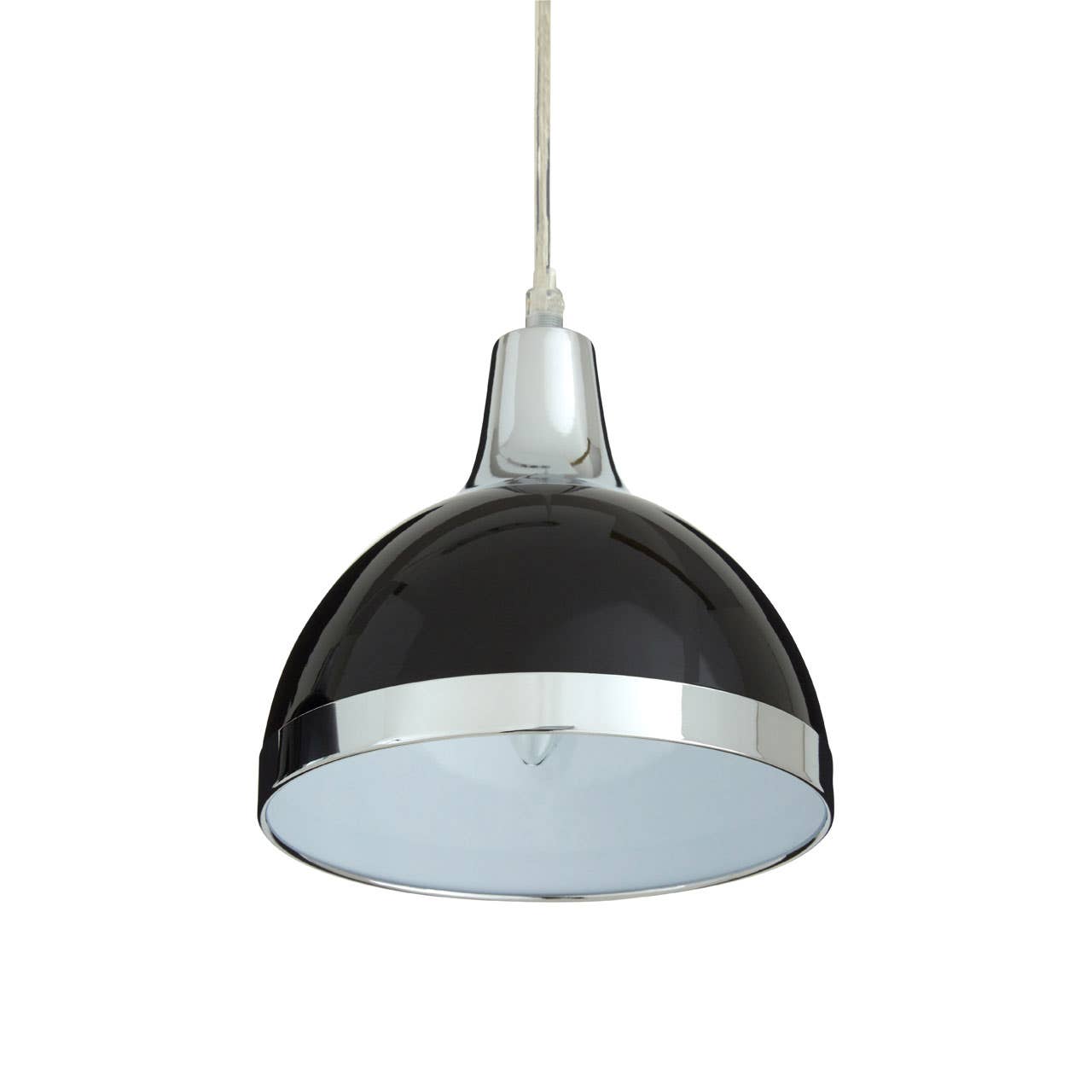 Modern Black Chrome Pendant Light
