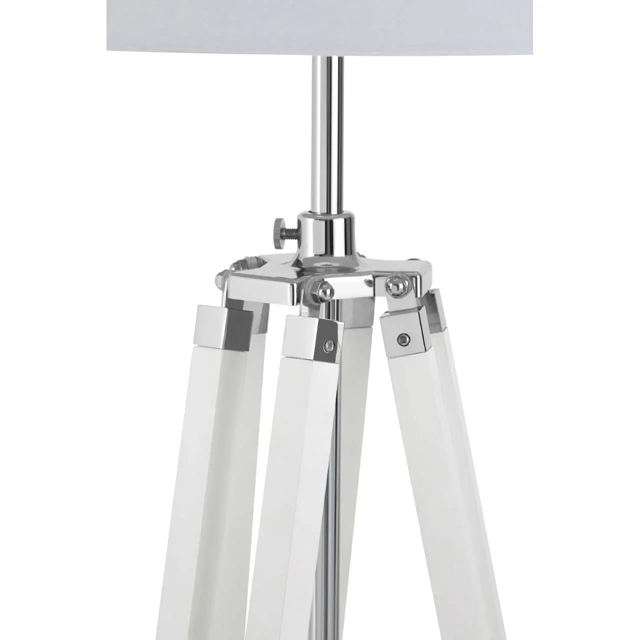 Sleek Chrome Leg Floor Lamp