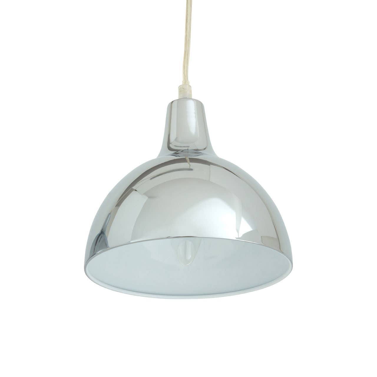 Sleek Chrome Pendant Light