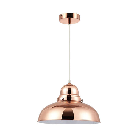 Copper Dome Pendant Light