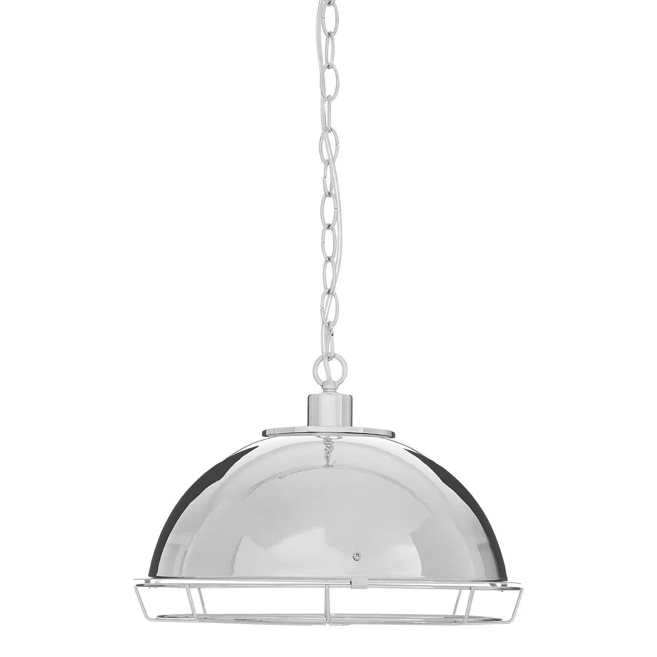 Reflective Chrome Pendant Light