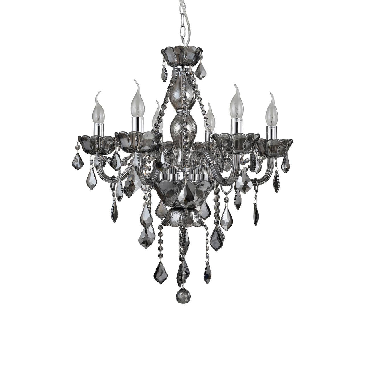 Luxe Crystal Chrome Chandelier