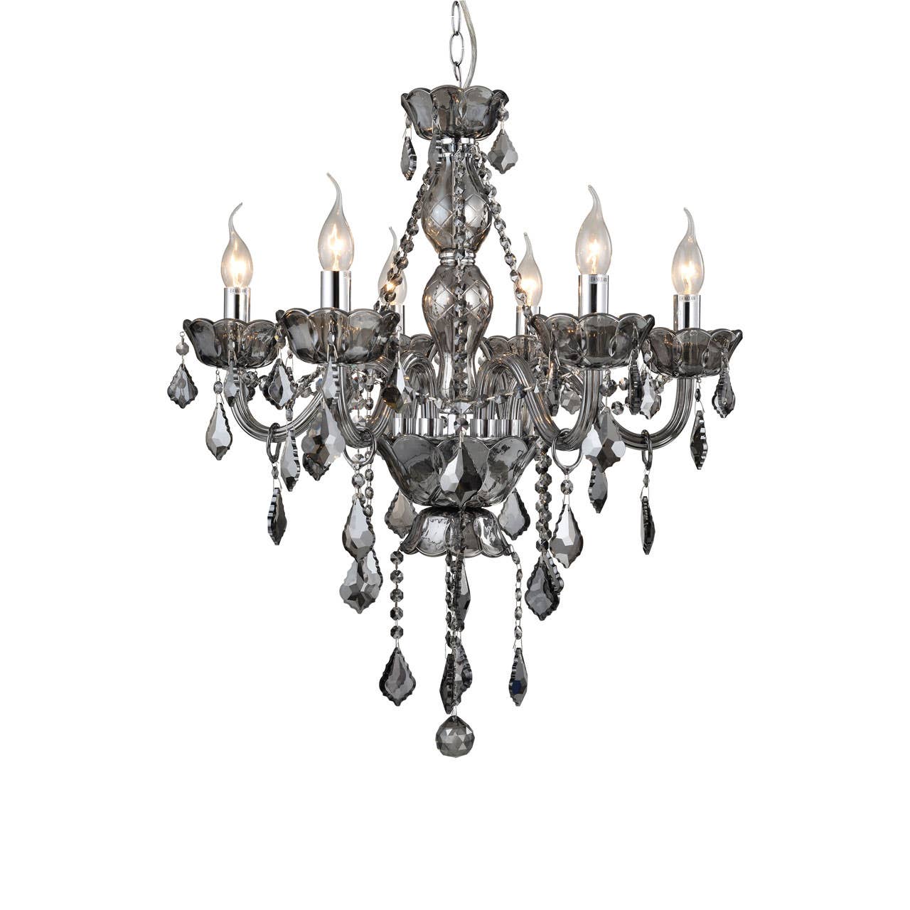 Luxe Crystal Chrome Chandelier