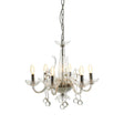 Crystal Glass Iron Chandelier
