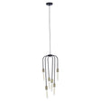 Modern Black Rod Pendant Light