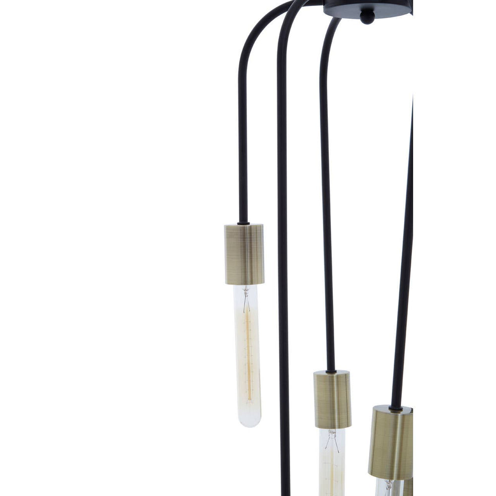 Modern Black Rod Pendant Light