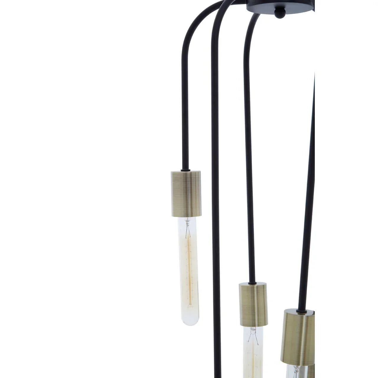 Modern Black Rod Pendant Light