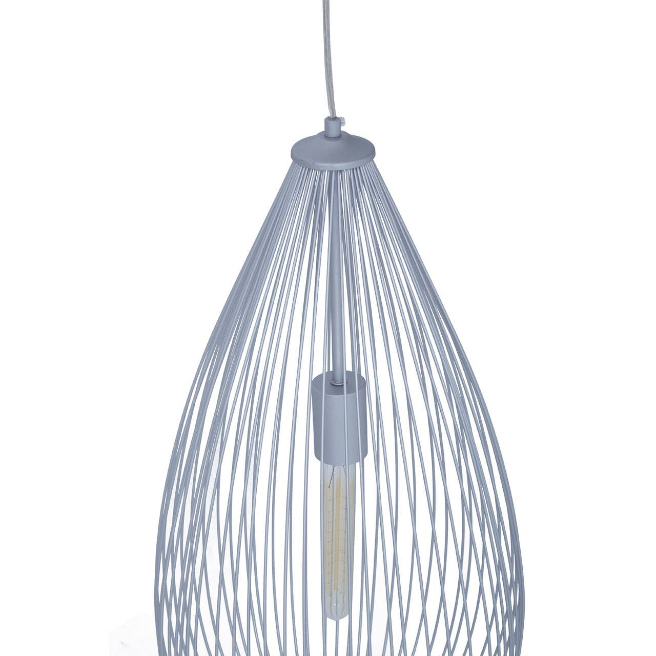 Geometric Silver Pendant Light