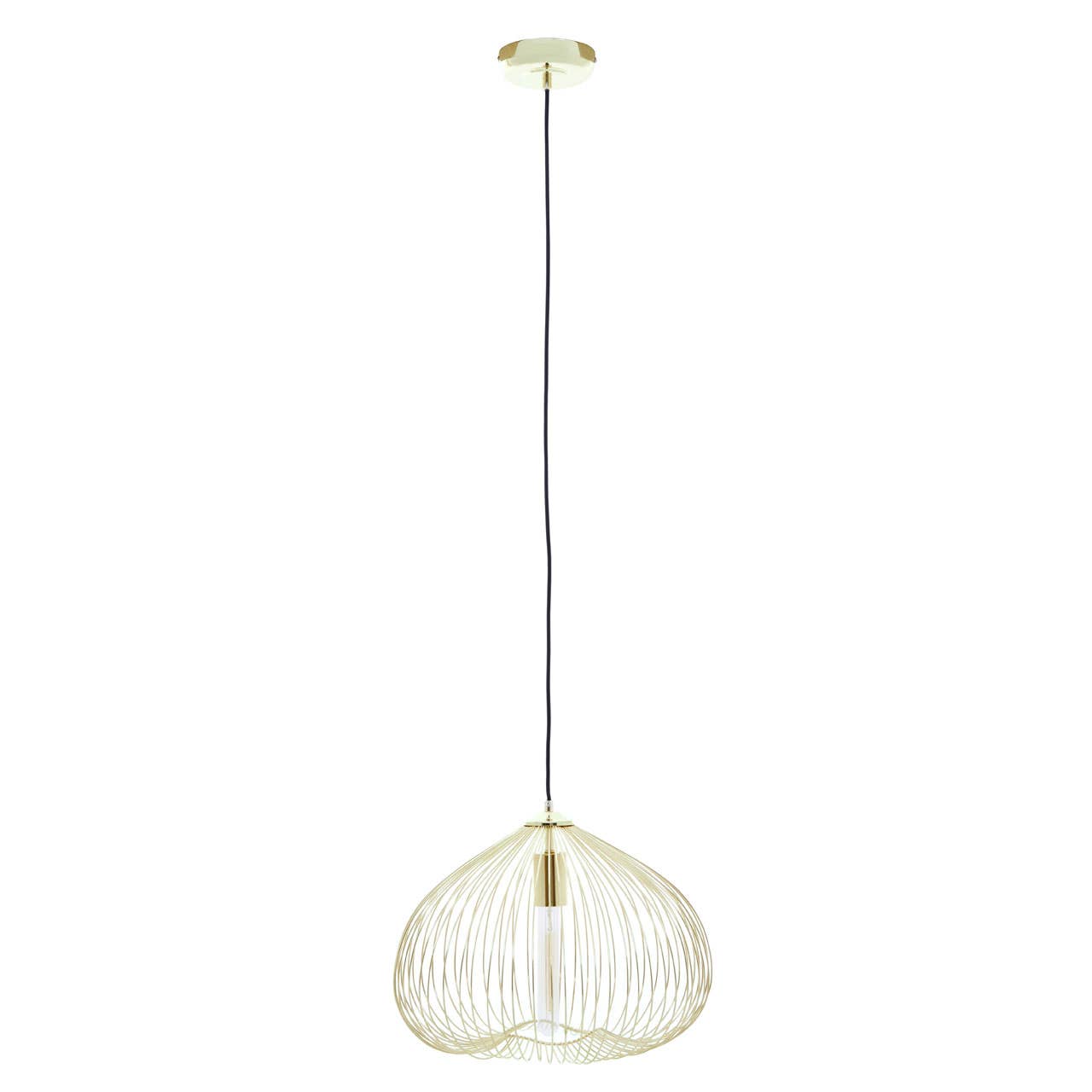 Geometric Gold Pendant Light