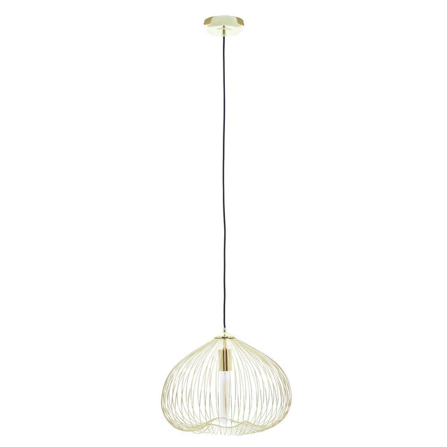 Geometric Gold Pendant Light