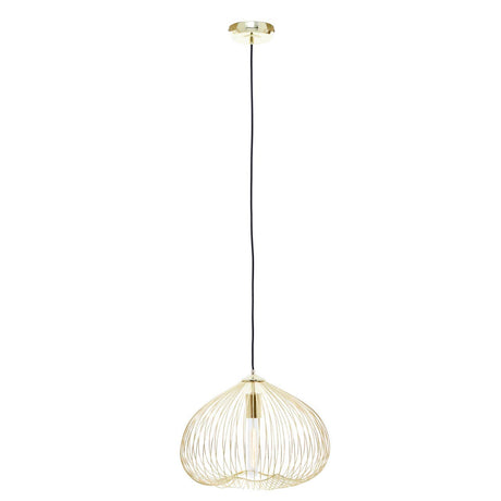 Geometric Gold Pendant Light