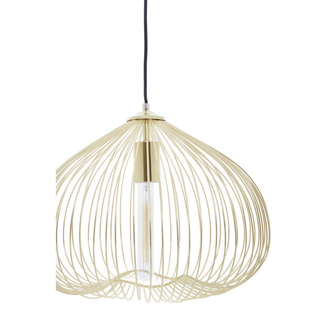 Geometric Gold Pendant Light
