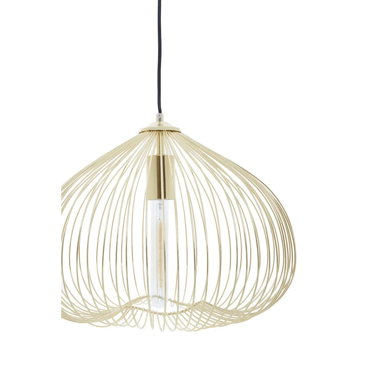 Geometric Gold Pendant Light