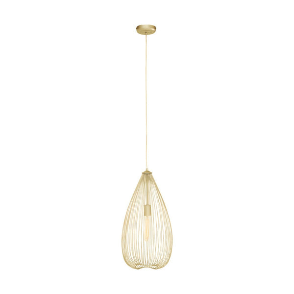 Modern Gold Wire Pendant Light