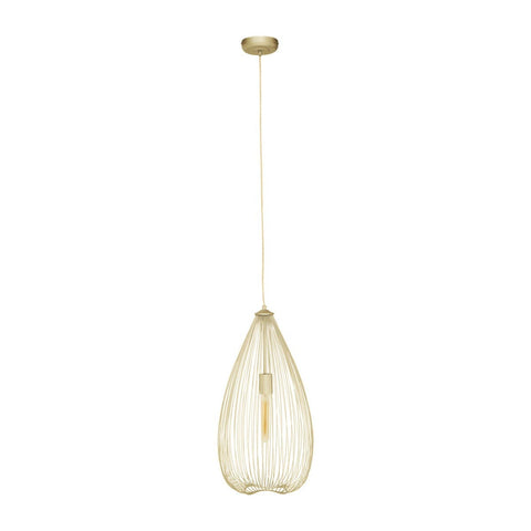 Modern Gold Wire Pendant Light