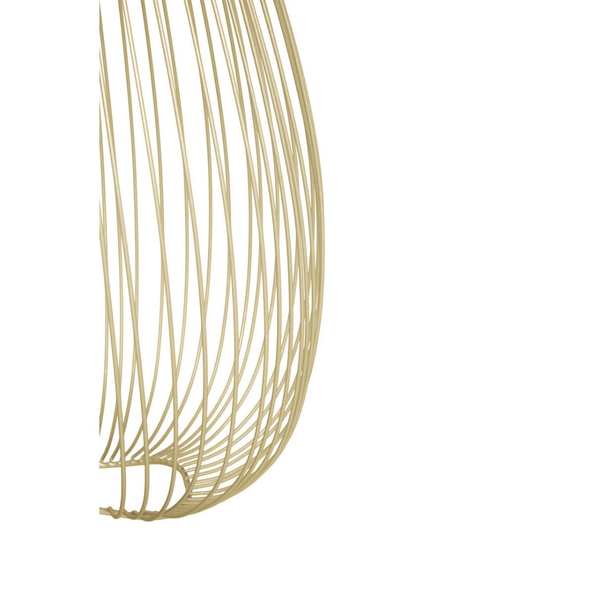 Modern Gold Wire Pendant Light