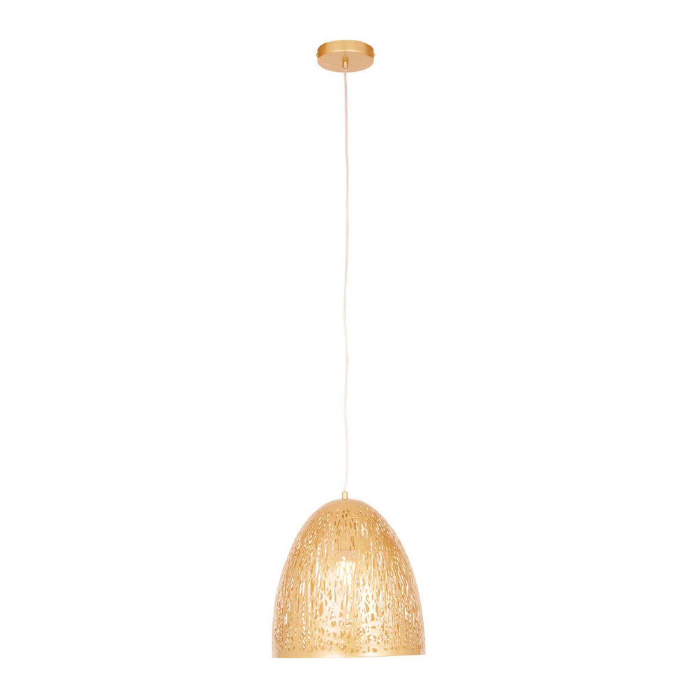 Luxe Gold Cutout Pendant Light