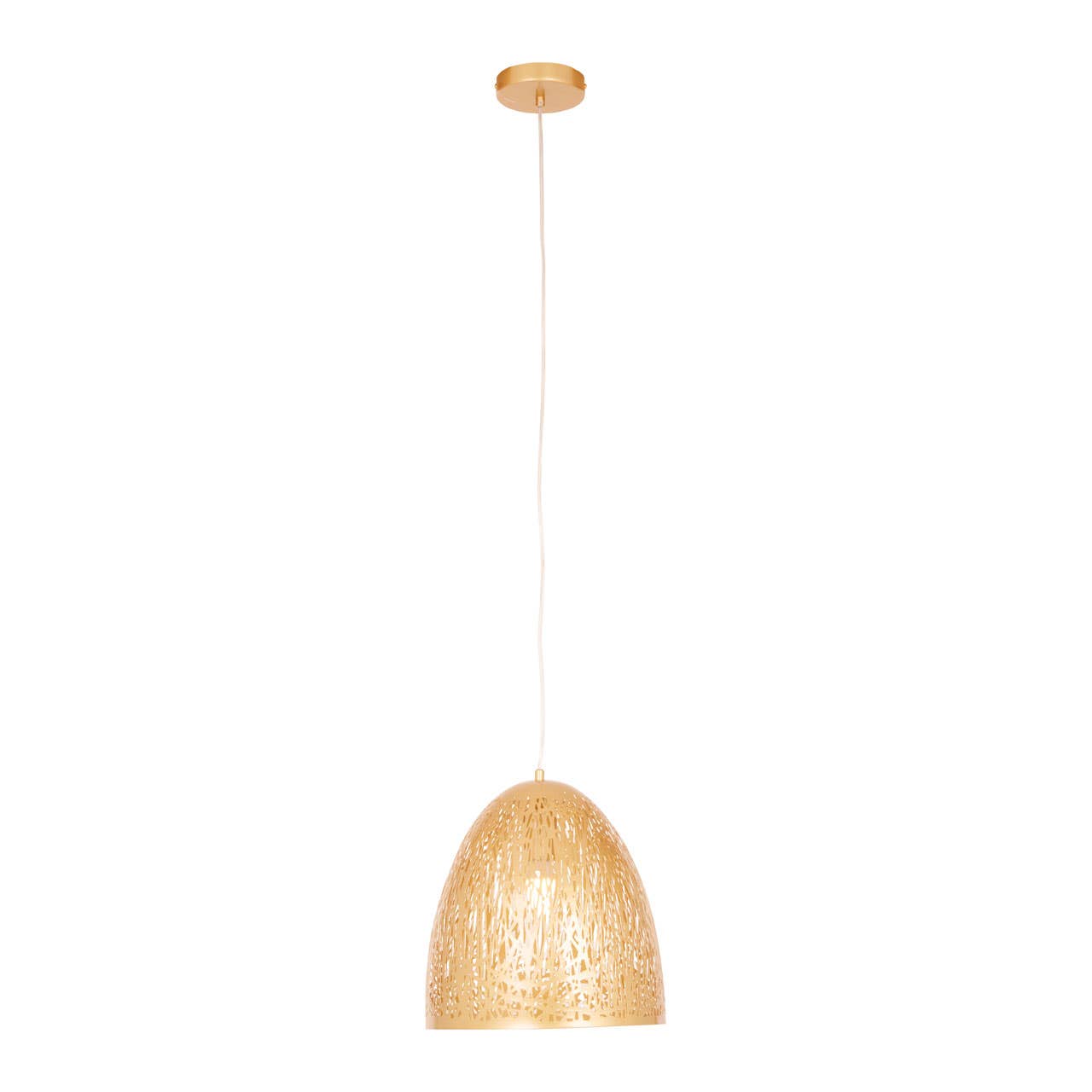 Luxe Gold Cutout Pendant Light