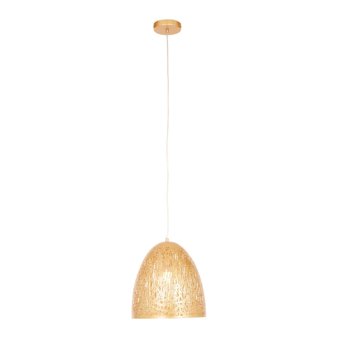 Luxe Gold Cutout Pendant Light