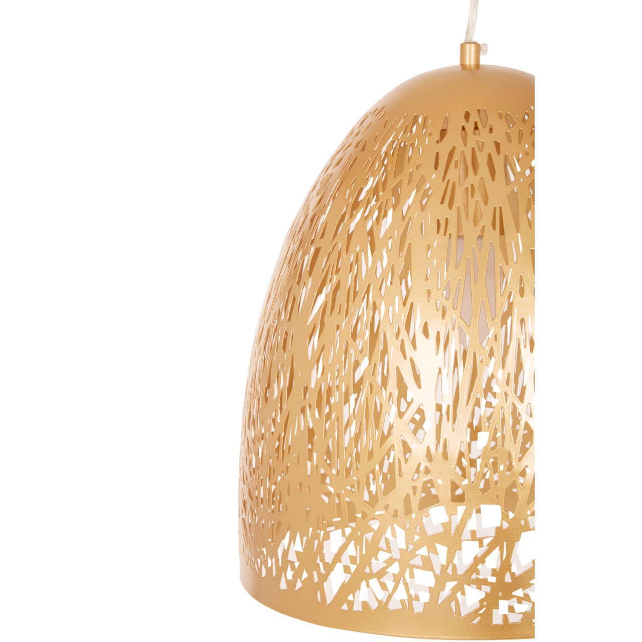 Luxe Gold Cutout Pendant Light