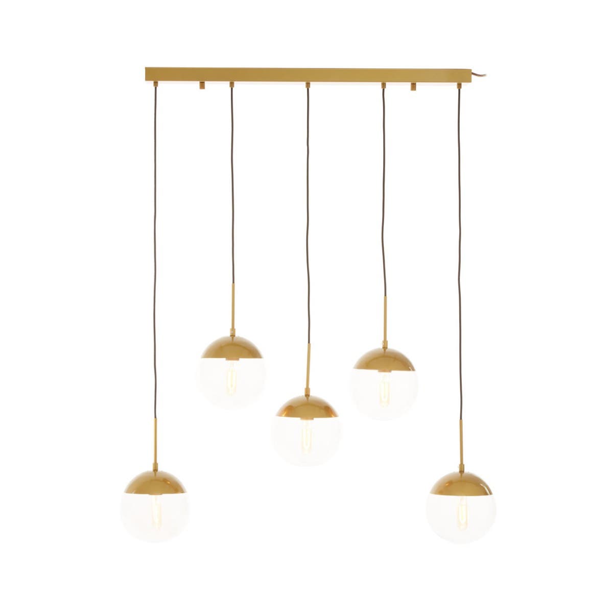 Abstract Gold Glass Pendant Light