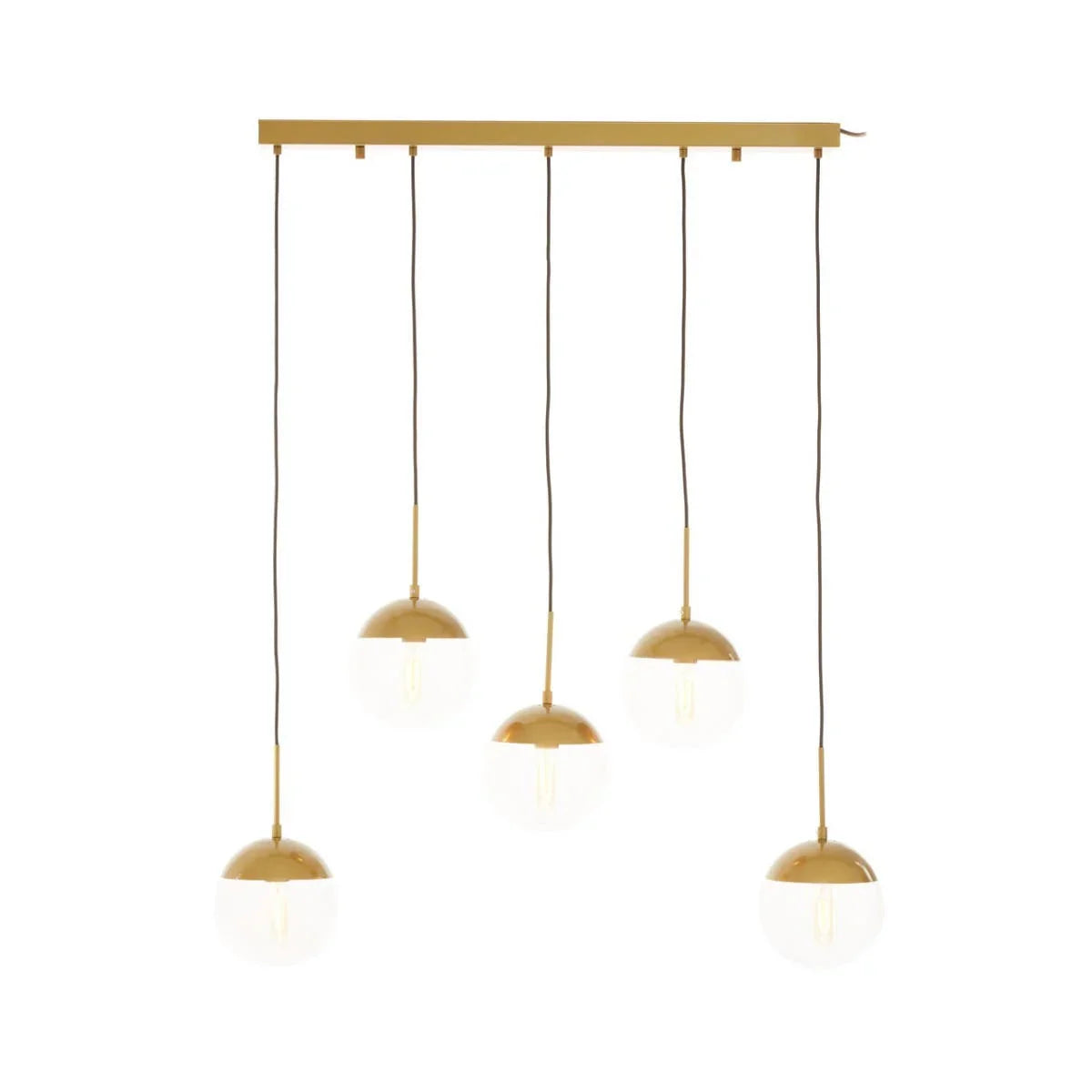 Abstract Gold Glass Pendant Light