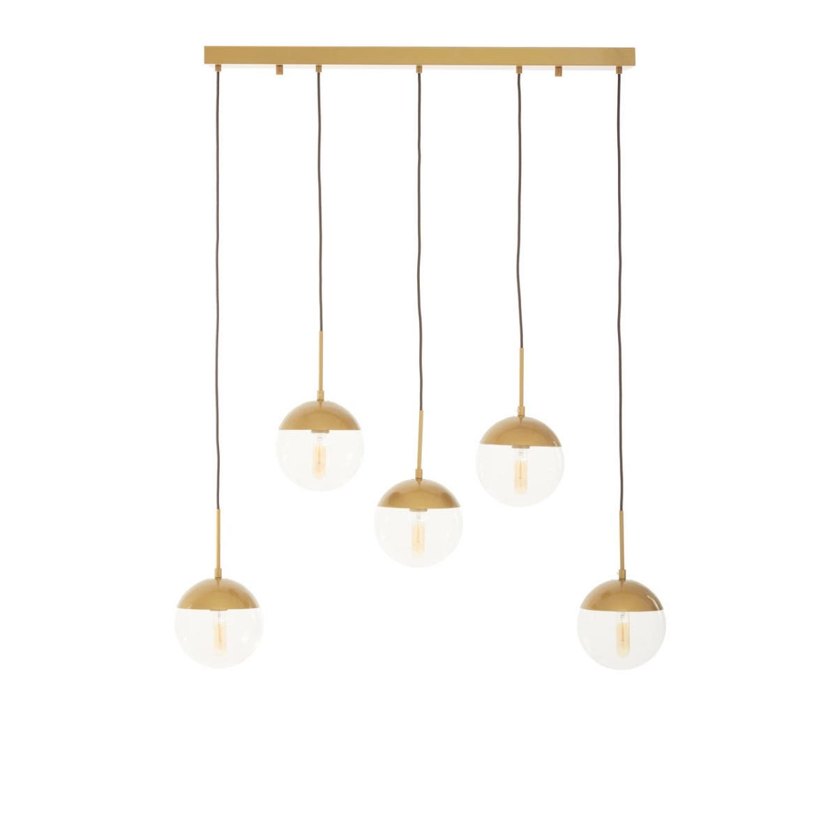 Abstract Gold Glass Pendant Light