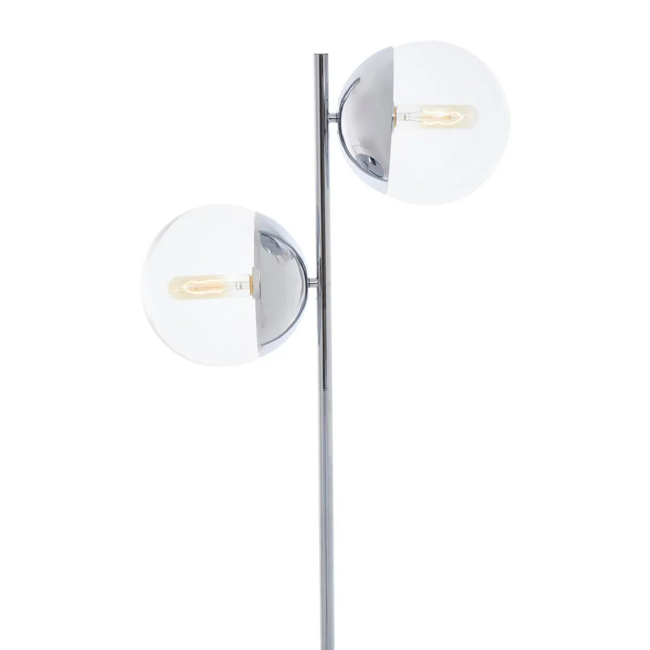 Modern Chrome Glass Floor Lamp