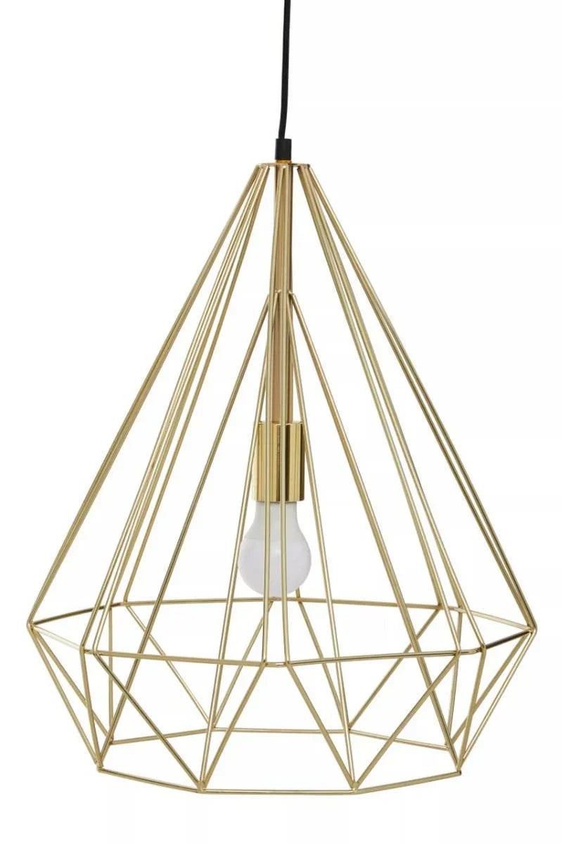 Luxe Gold Conical Pendant Light