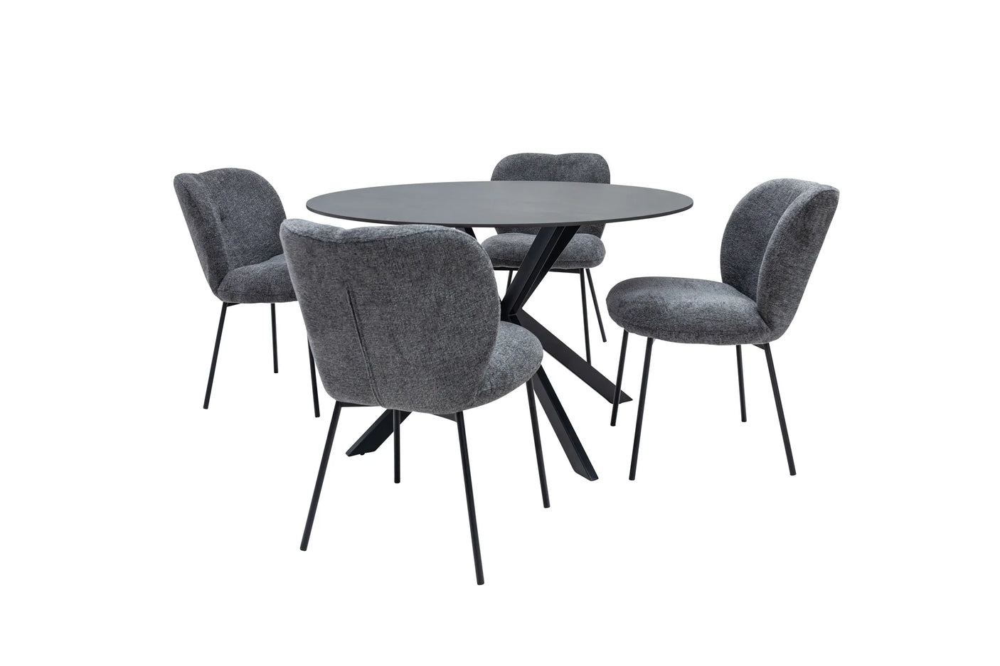Opal 1.2m Round Dining Table - Australian Grey