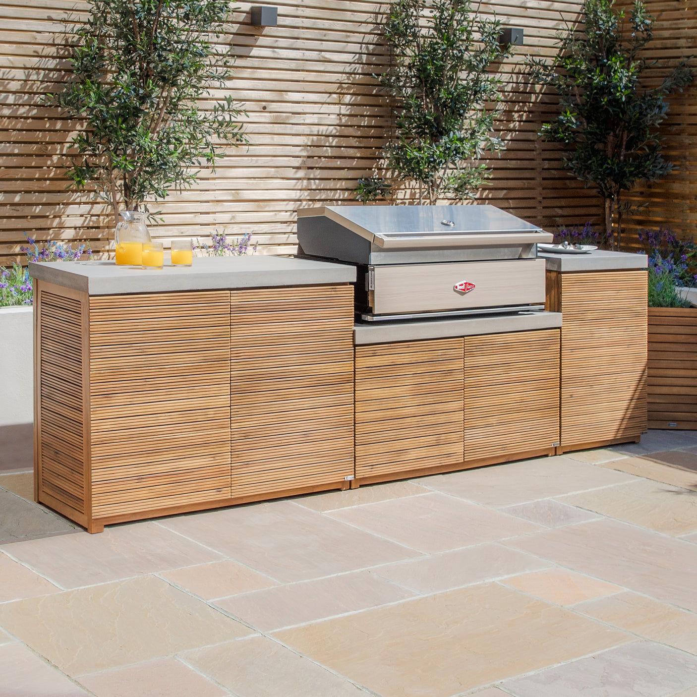 Bali Outdoor Kitchen Units With Drawers - Medium Configuration