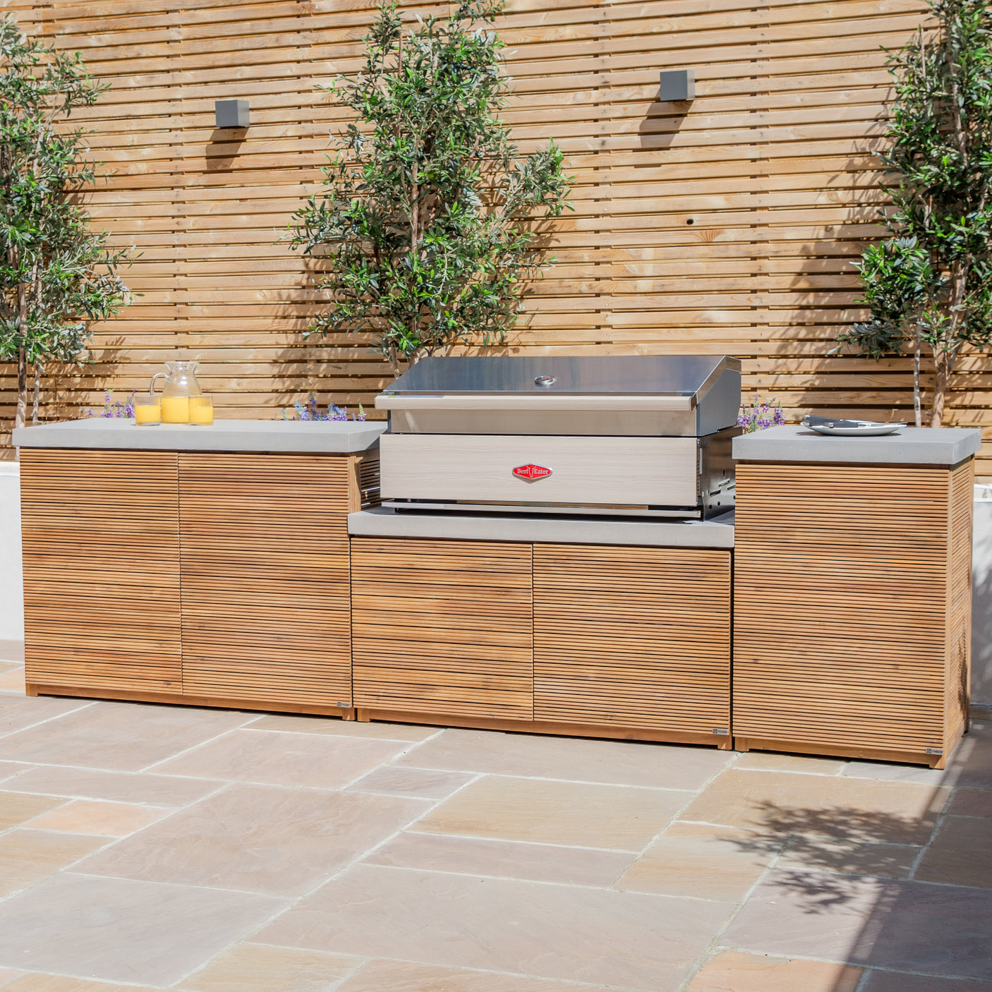 Bali Outdoor Kitchen Units With Drawers - Medium Configuration